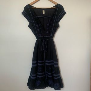 Free People Embroidered Dress size 10